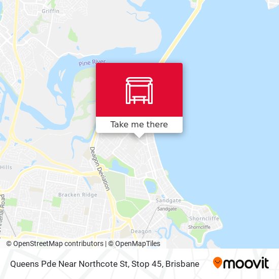 Queens Pde Near Northcote St, Stop 45 map
