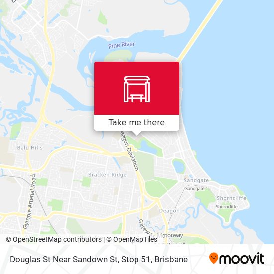 Douglas St Near Sandown St, Stop 51 map