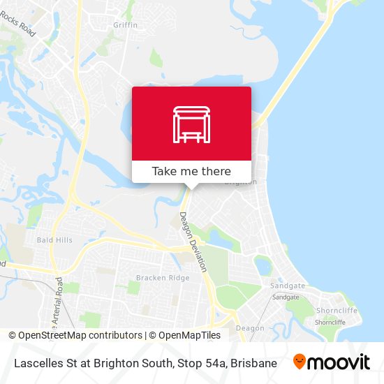 Lascelles St at Brighton South, Stop 54a map