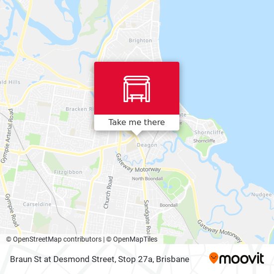 Mapa Braun St at Desmond Street, Stop 27a