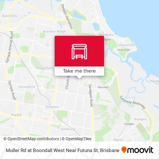 Muller Rd at Boondall West Near Futuna St map