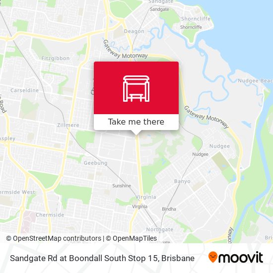 Sandgate Rd at Boondall South Stop 15 map