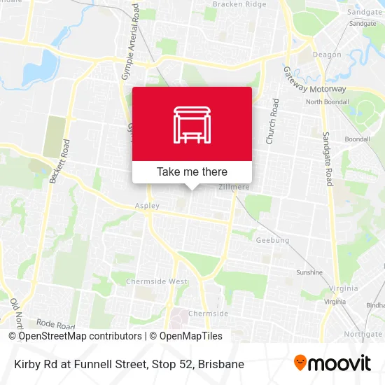 Kirby Rd at Funnell Street, Stop 52 map