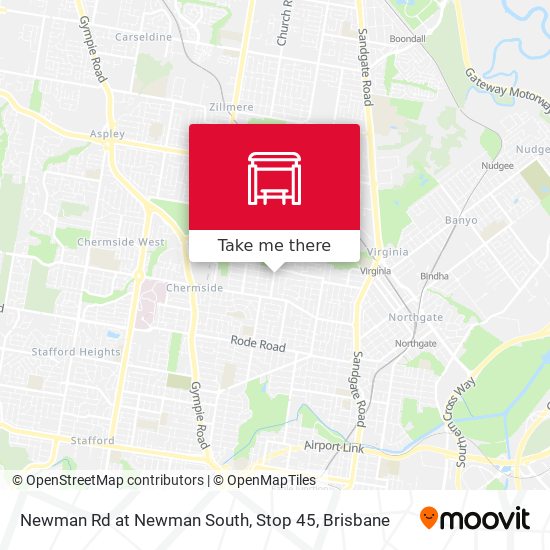 Newman Rd at Newman South, Stop 45 map