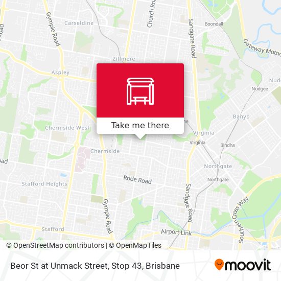 Beor St at Unmack Street, Stop 43 map
