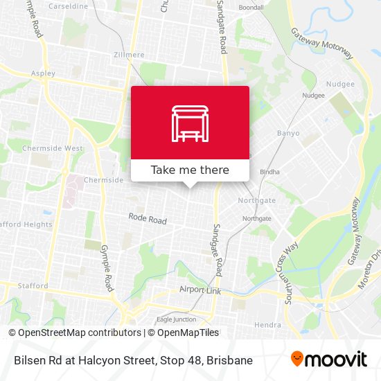 Mapa Bilsen Rd at Halcyon Street, Stop 48