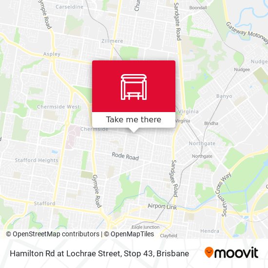 Hamilton Rd at Lochrae Street, Stop 43 map