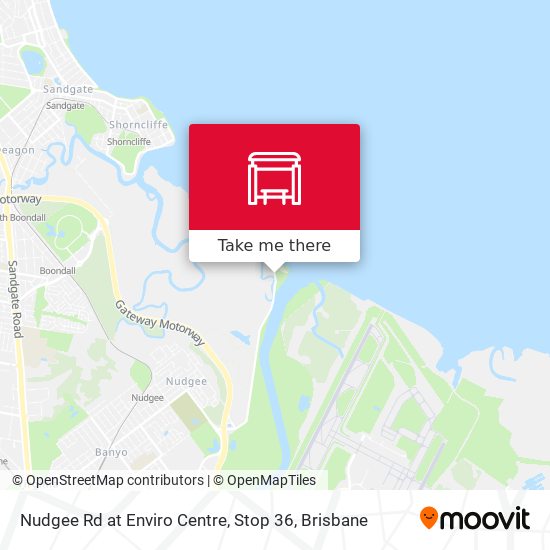 Nudgee Rd at Enviro Centre, Stop 36 map