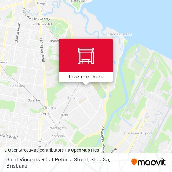 Saint Vincents Rd at Petunia Street, Stop 35 map