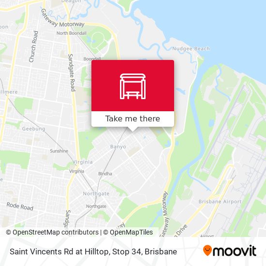 Saint Vincents Rd at Hilltop, Stop 34 map