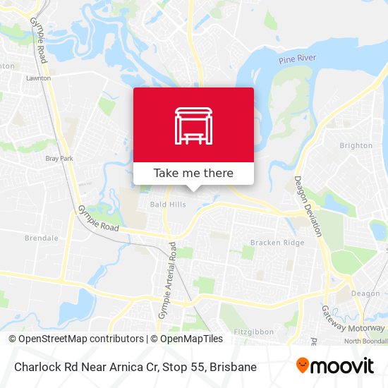 Charlock Rd Near Arnica Cr, Stop 55 map