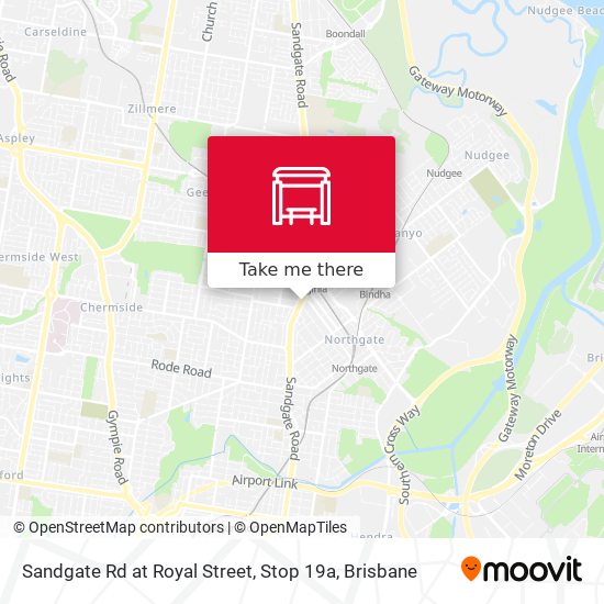 Sandgate Rd at Royal Street, Stop 19a map