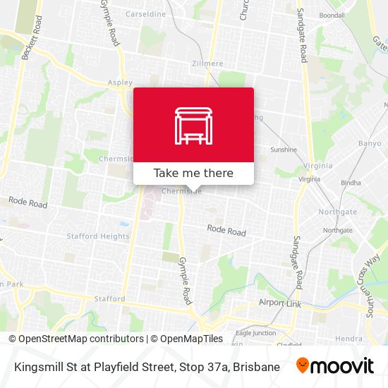 Kingsmill St at Playfield Street, Stop 37a map