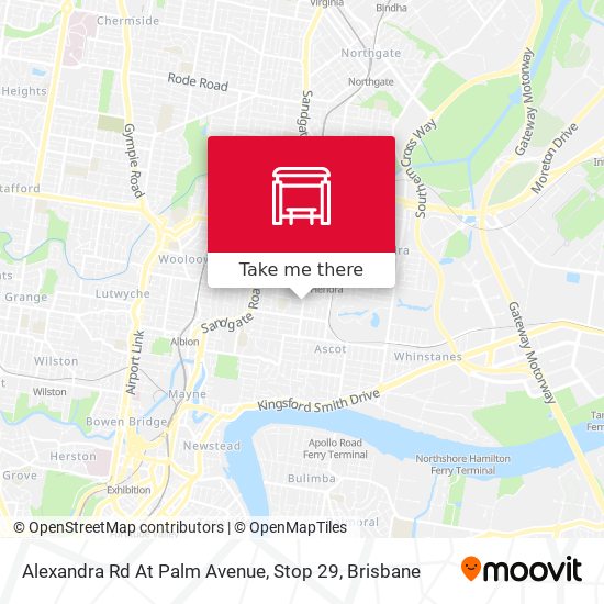 Alexandra Rd At Palm Avenue, Stop 29 map