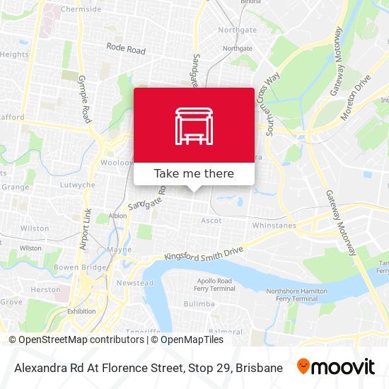Alexandra Rd At Florence Street, Stop 29 map