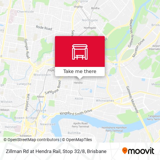Zillman Rd at Hendra Rail, Stop 32 / 8 map