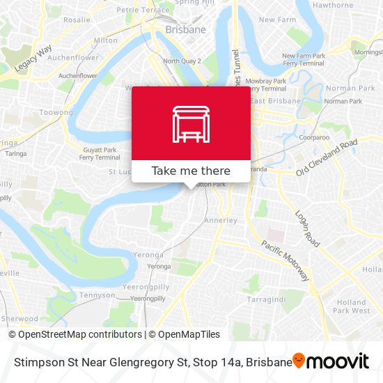 Stimpson St Near Glengregory St, Stop 14a map