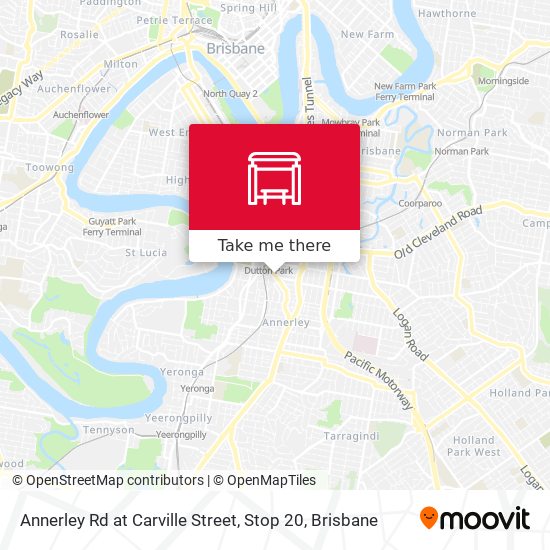 Annerley Rd at Carville Street, Stop 20 map