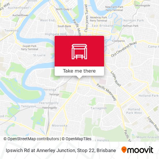 Ipswich Rd at Annerley Junction, Stop 22 map