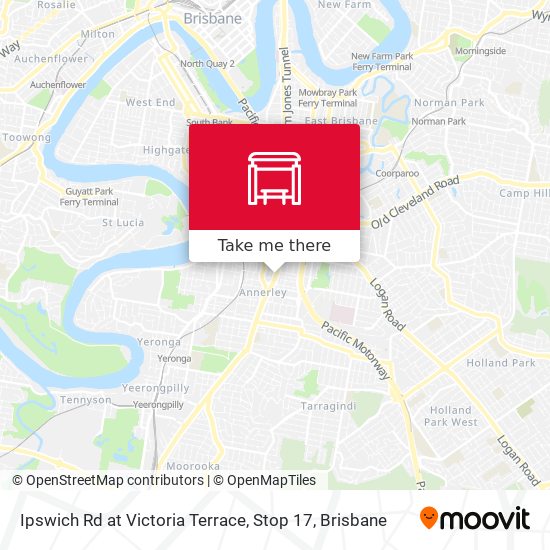 Ipswich Rd at Victoria Terrace, Stop 17 map