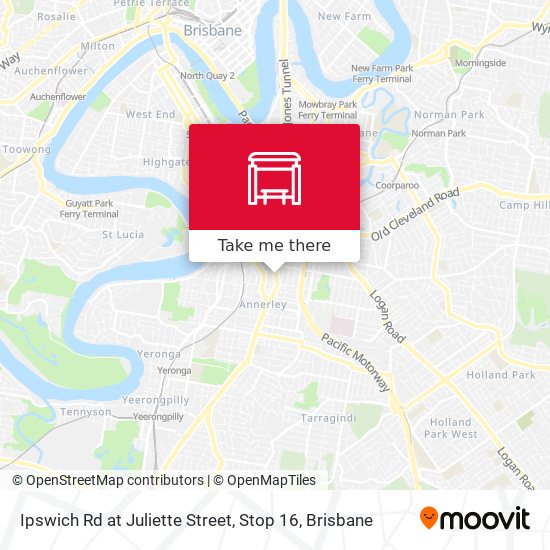 Mapa Ipswich Rd at Juliette Street, Stop 16