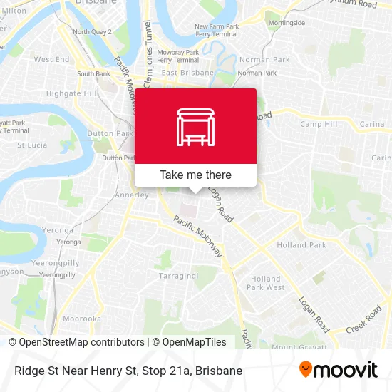 Mapa Ridge St Near Henry St, Stop 21a