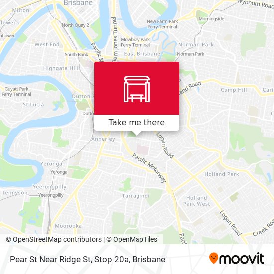 Pear St Near Ridge St, Stop 20a map