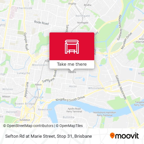 Sefton Rd at Marie Street, Stop 31 map