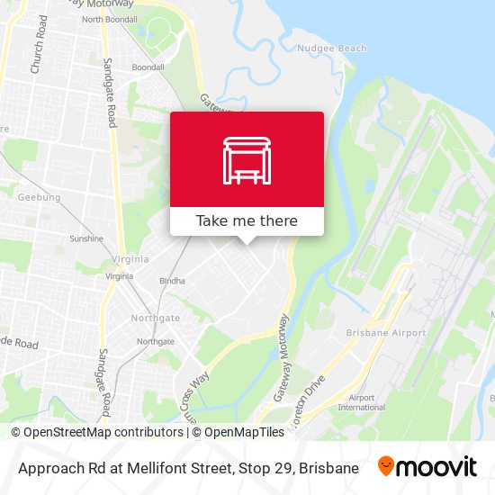Approach Rd at Mellifont Street, Stop 29 map