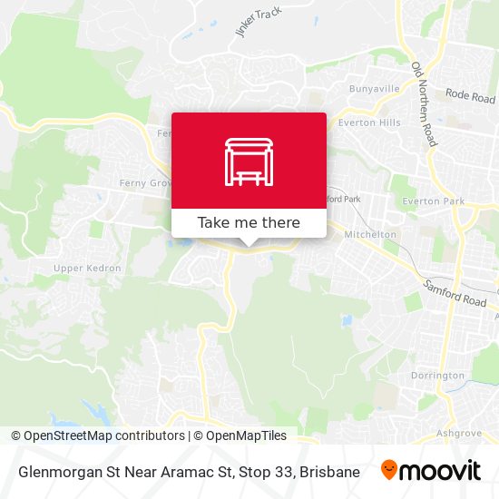 Glenmorgan St Near Aramac St, Stop 33 map