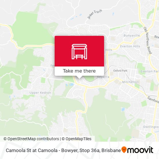 Camoola St at Camoola - Bowyer, Stop 36a map