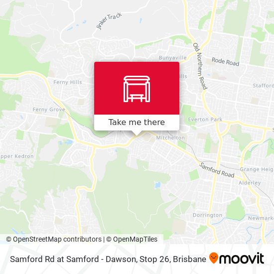 Samford Rd at Samford - Dawson, Stop 26 map