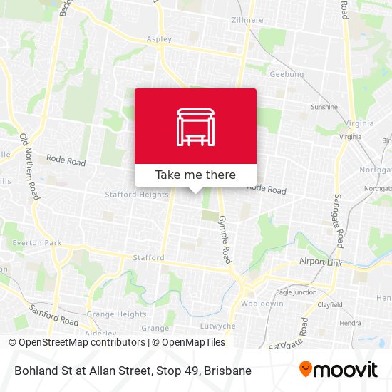 Bohland St at Allan Street, Stop 49 map