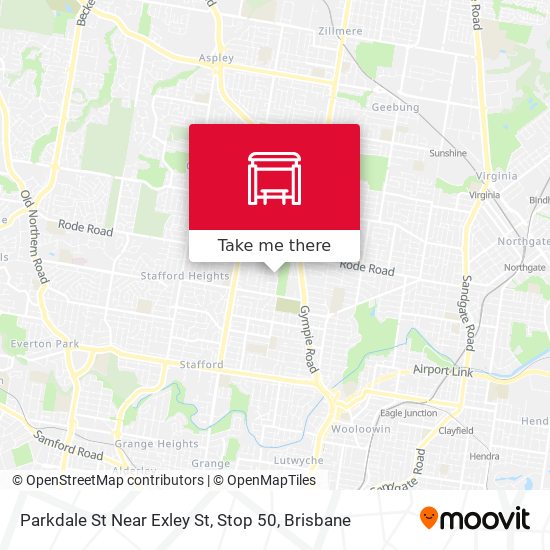 Parkdale St Near Exley St, Stop 50 map