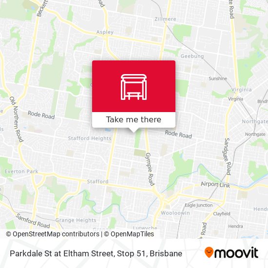 Parkdale St at Eltham Street, Stop 51 map