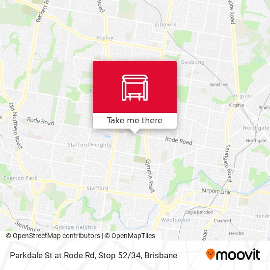 Parkdale St at Rode Rd, Stop 52 / 34 map