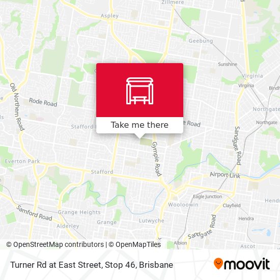 Turner Rd at East Street, Stop 46 map