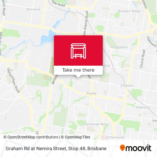 Graham Rd at Nemira Street, Stop 48 map