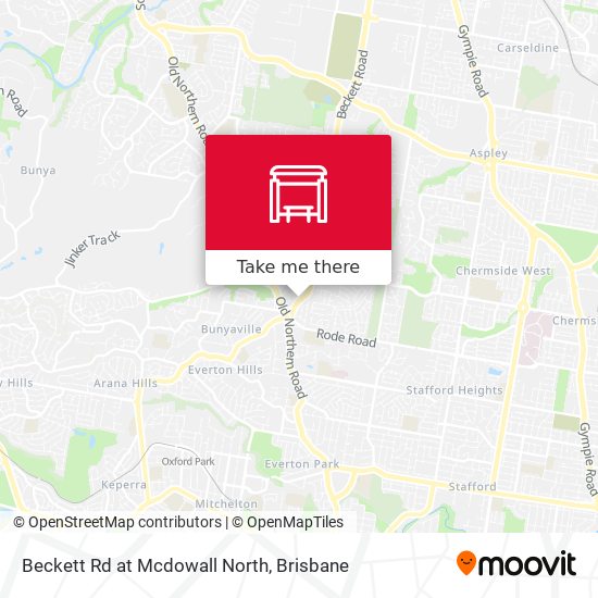 Beckett Rd at Mcdowall North map