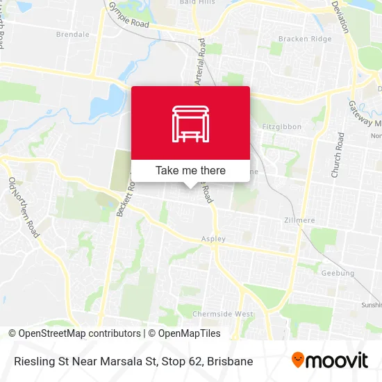 Mapa Riesling St Near Marsala St, Stop 62