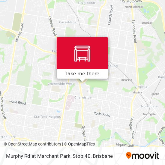 Murphy Rd at Marchant Park, Stop 40 map