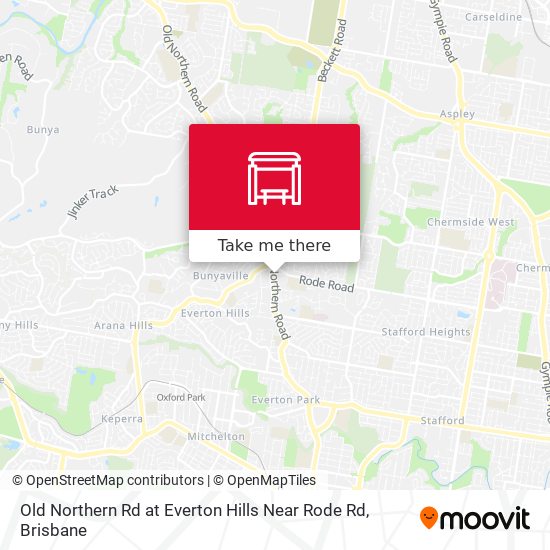 Mapa Old Northern Rd at Everton Hills Near Rode Rd