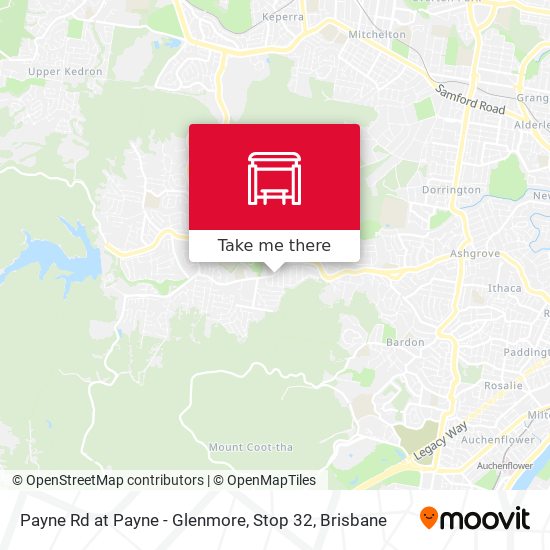 Payne Rd at Payne - Glenmore, Stop 32 map