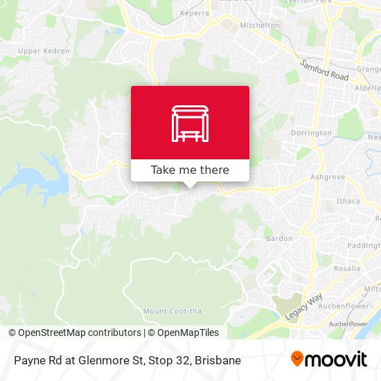 Payne Rd at Glenmore St, Stop 32 map