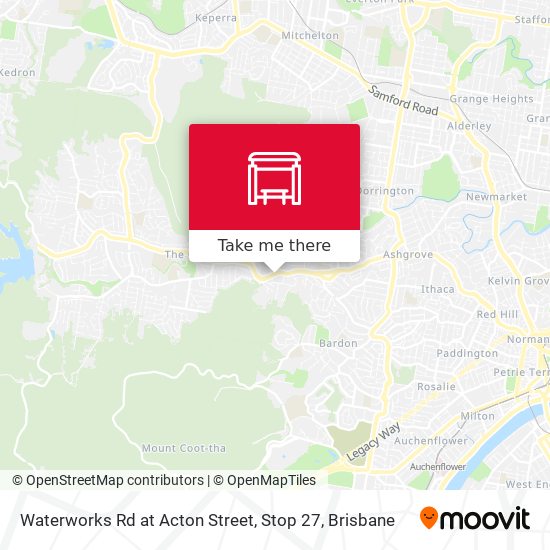 Waterworks Rd at Acton Street, Stop 27 map