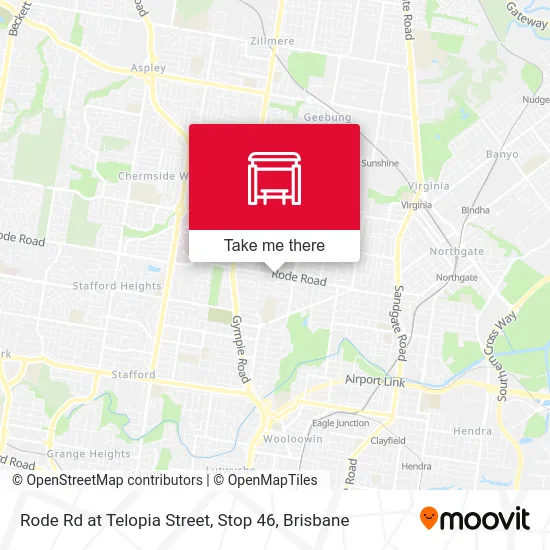 Mapa Rode Rd at Telopia Street, Stop 46