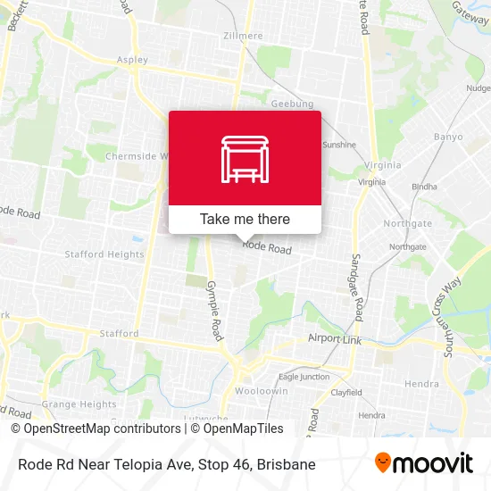 Mapa Rode Rd Near Telopia Ave, Stop 46