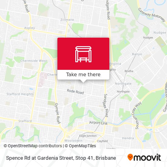 Spence Rd at Gardenia Street, Stop 41 map
