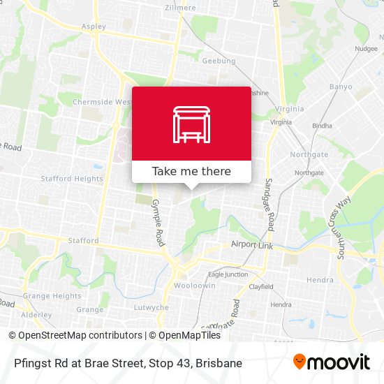 Pfingst Rd at Brae Street, Stop 43 map