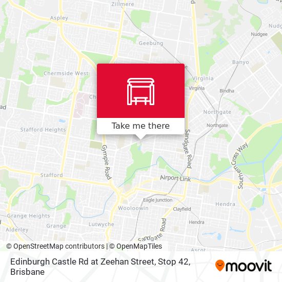 Edinburgh Castle Rd at Zeehan Street, Stop 42 map